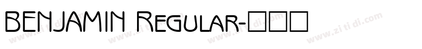 BENJAMIN Regular字体转换